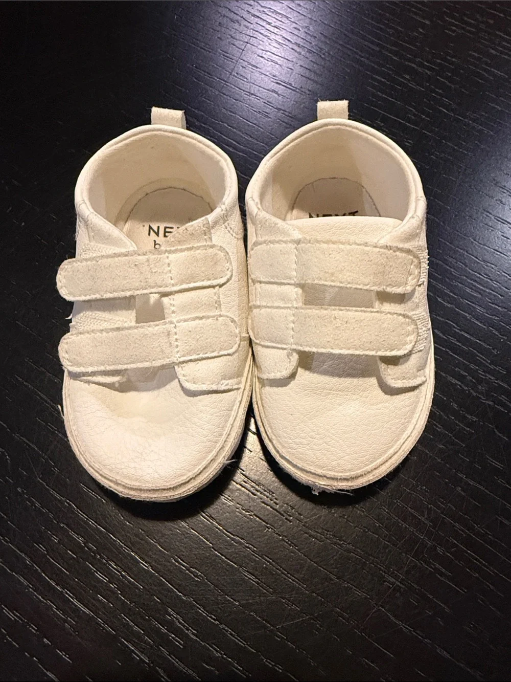 White Baby Velcro Sneaker Shoes